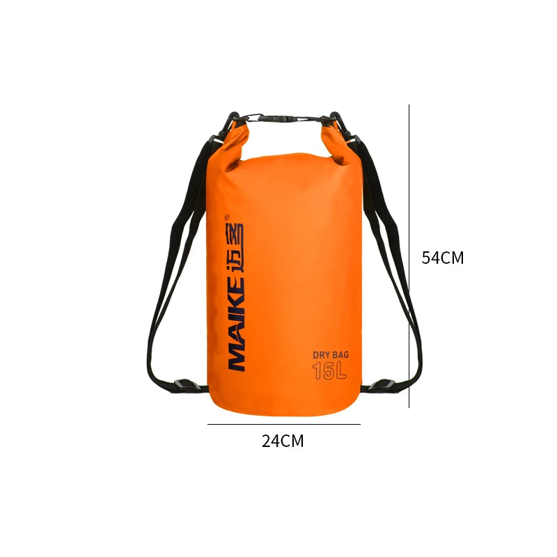 Waterproof Dry Bag — 10L / 15L for SUP, Kayak, Rafting & Beach
