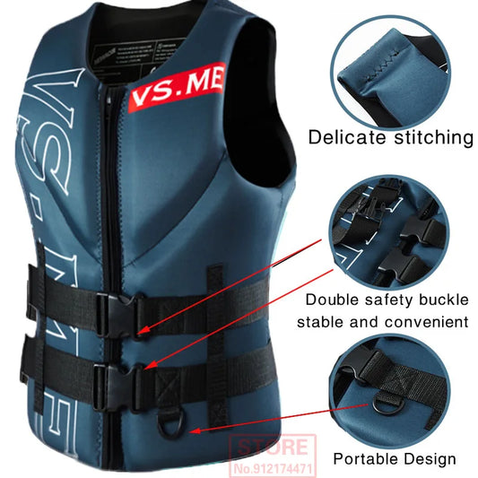 CE Approved Super Buoyancy Life Jacket — Neoprene Safety Vest for Kayak, SUP & Water Sports