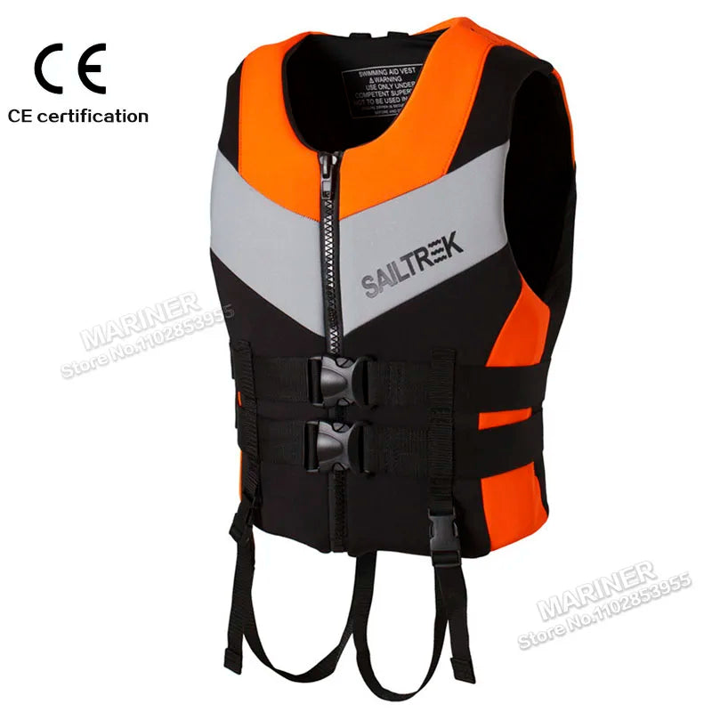 CE Approved Impact Vest & Life Jacket — Neoprene for Wakeboarding, SUP, Kayak & Surfing