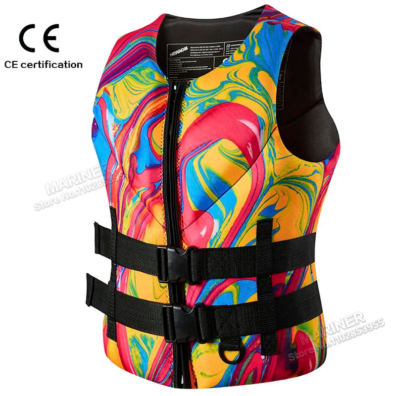 CE Approved Impact Vest & Life Jacket — Neoprene for Wakeboarding, SUP, Kayak & Surfing