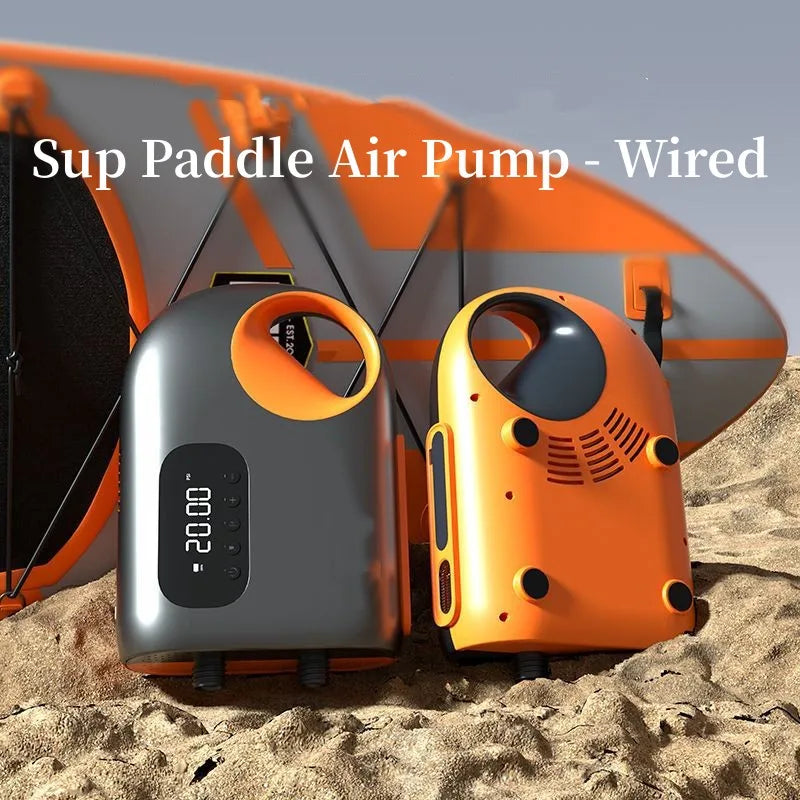 Electric SUP Pump 20 PSI — Auto Shut-Off High-Pressure Pump for Paddle Boards & Kayaks