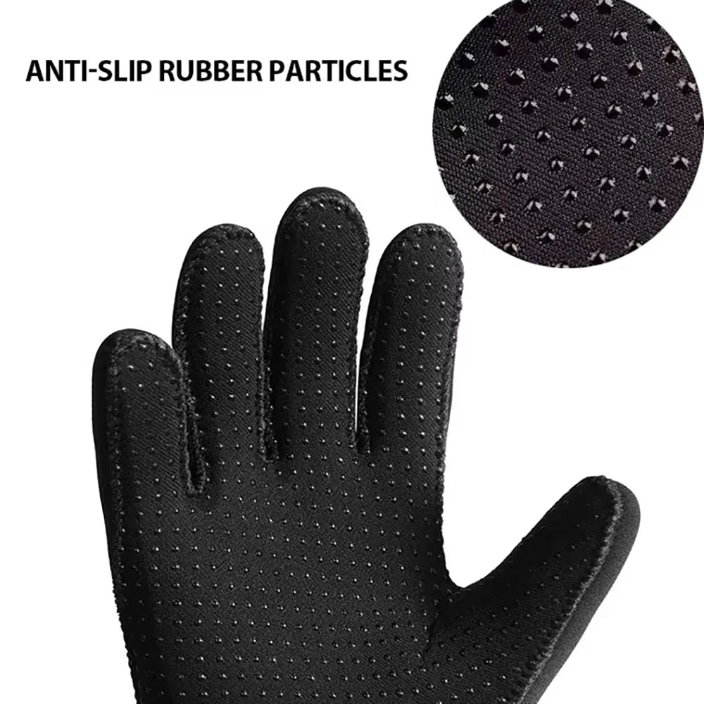 3mm Neoprene Water Sports Gloves — Anti-Slip for Surfing, Kayaking & Diving