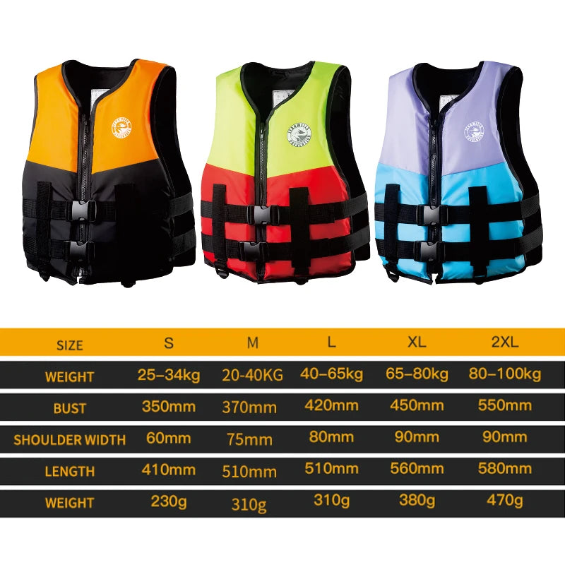 Adult Life Jacket PFD 50N — Kayaking, SUP, Swimming & Water Sports Safety Vest