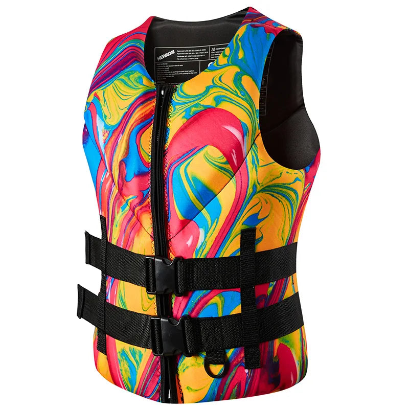CE Approved Super Buoyancy Life Jacket — Neoprene Safety Vest for Kayak, SUP & Water Sports