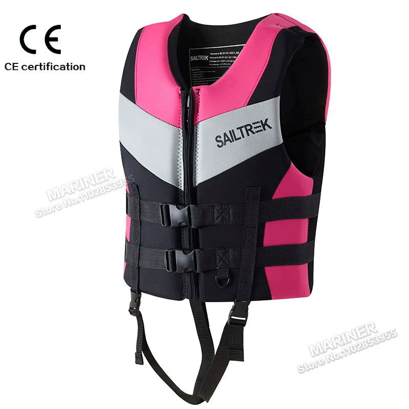 CE Approved Impact Vest & Life Jacket — Neoprene for Wakeboarding, SUP, Kayak & Surfing