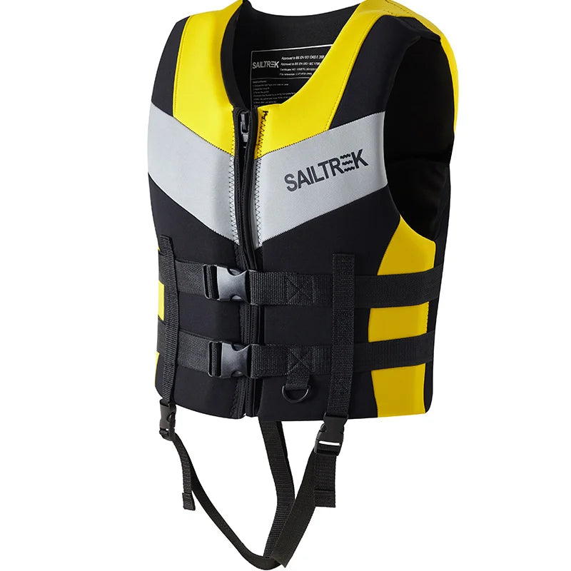 CE Approved Super Buoyancy Life Jacket — Neoprene Safety Vest for Kayak, SUP & Water Sports
