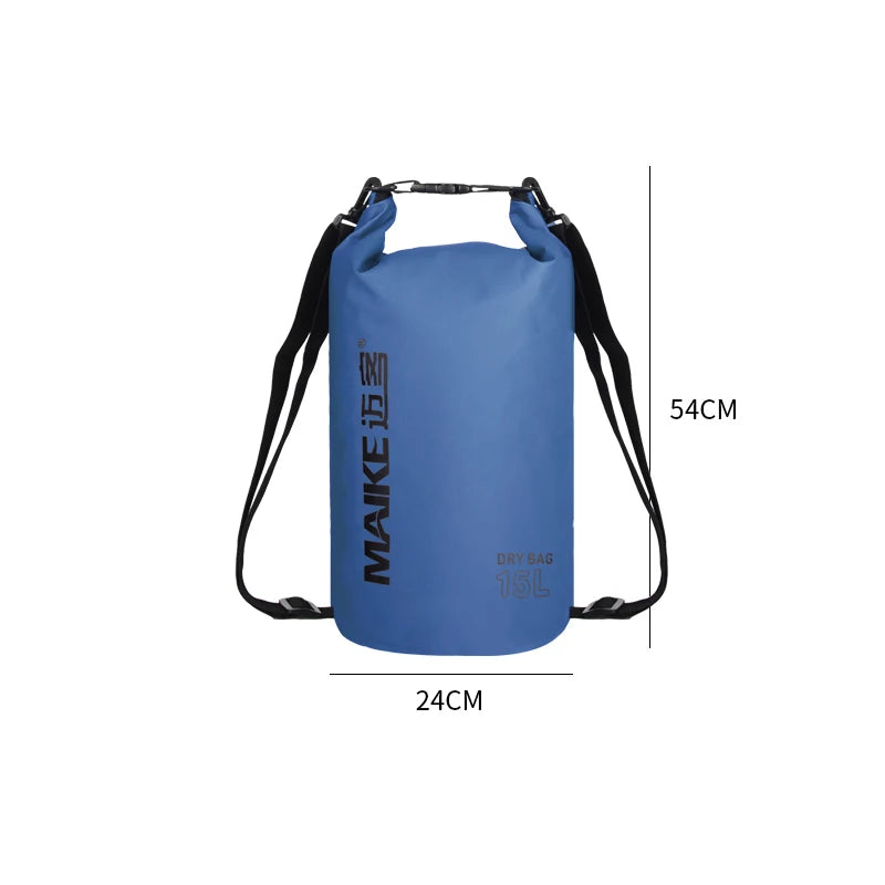 Waterproof Dry Bag —  10L / 15L for SUP, Kayak, Rafting & Beach