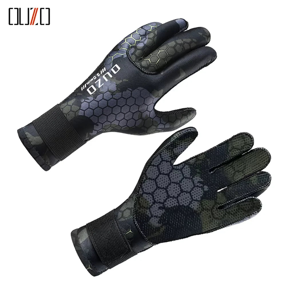 3mm Neoprene Water Sports Gloves — Anti-Slip for Surfing, Kayaking & Diving