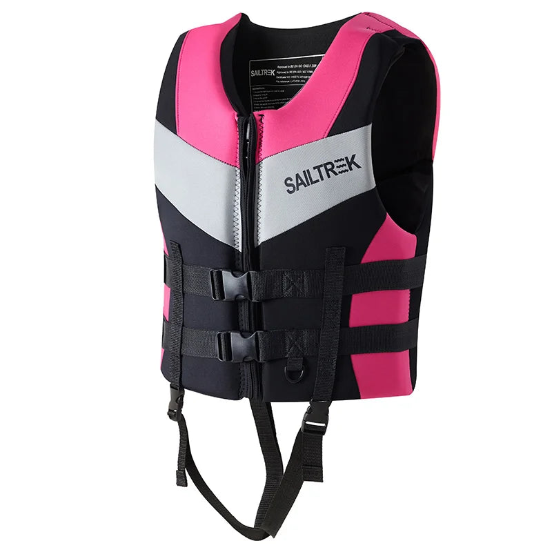 CE Approved Super Buoyancy Life Jacket — Neoprene Safety Vest for Kayak, SUP & Water Sports