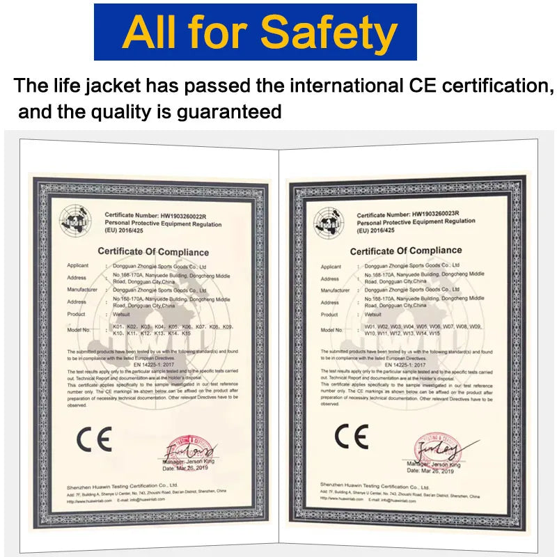 CE Approved Impact Vest & Life Jacket — Neoprene for Wakeboarding, SUP, Kayak & Surfing