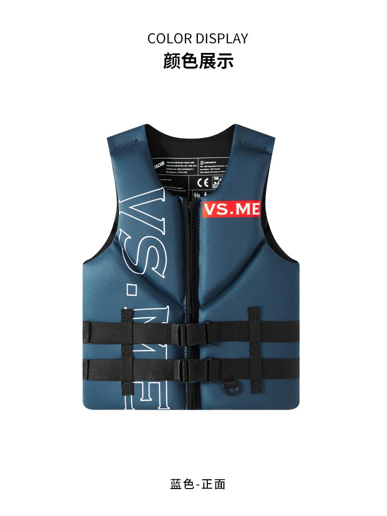 CE Approved Super Buoyancy Life Jacket — Neoprene Safety Vest for Kayak, SUP & Water Sports
