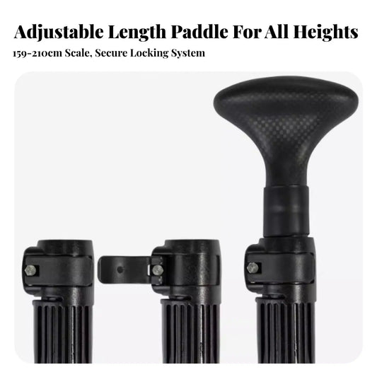 Adjustable SUP Paddle 160-210cm — Lightweight Aluminum for Paddle Boards & Kayaks