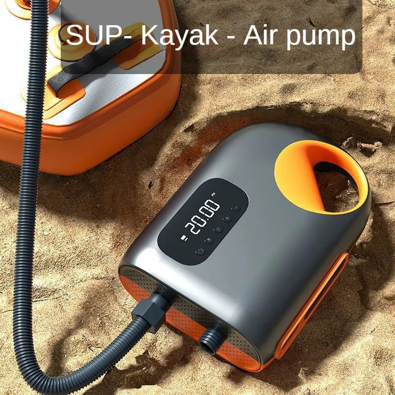 Electric SUP Pump 20 PSI — Auto Shut-Off High-Pressure Pump for Paddle Boards & Kayaks