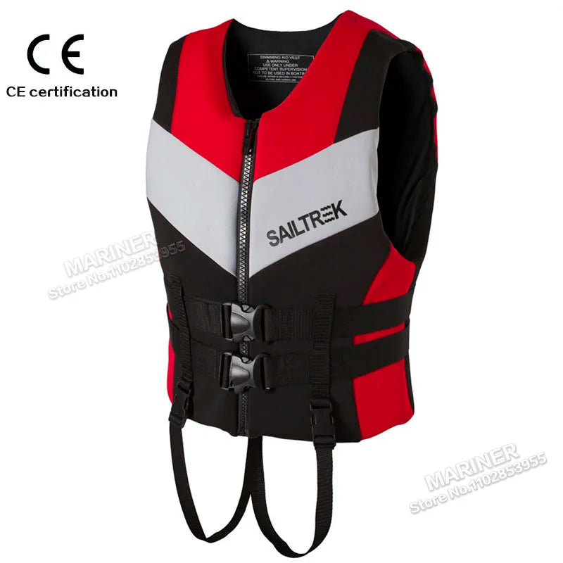 CE Approved Impact Vest & Life Jacket — Neoprene for Wakeboarding, SUP, Kayak & Surfing