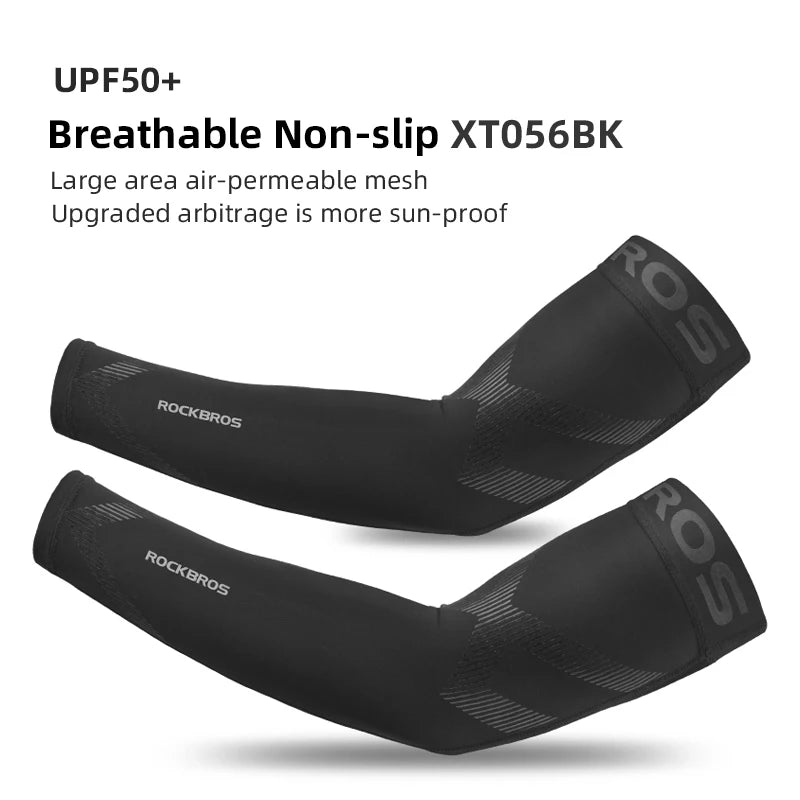 ROCKBROS UV400 Ice Silk Arm Sleeves — Sun Protection for SUP, Cycling & Outdoor Sports