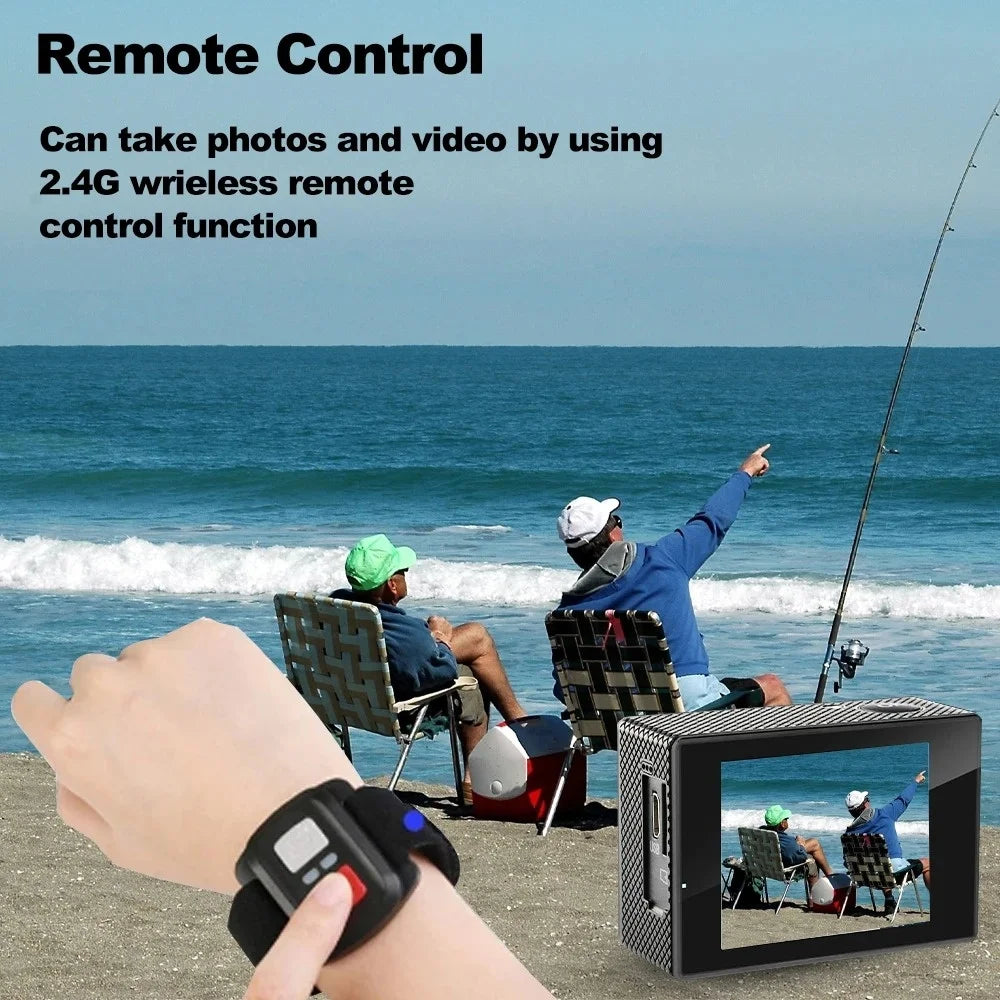 4K Pro Action Camera — GPS, WiFi, External Mic & 170° Wide Angle for SUP & Outdoor Sports