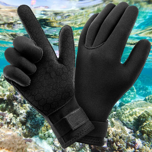 3mm Neoprene Diving Gloves — Anti-Slip Thermal for Surfing, Kayaking & Spearfishing